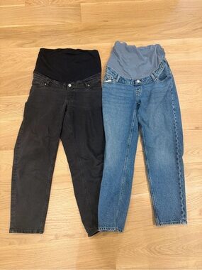 H&M Maternity Boyfriend Jeans - Black & Blue